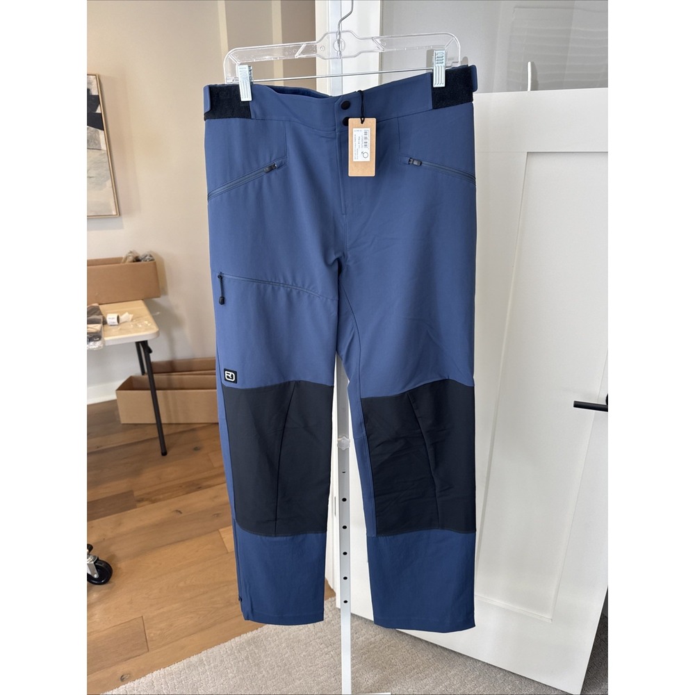 ORTOVOX Ortler Softshell Pants Men M Blue Nunatak Alpine Ski Touring NWT